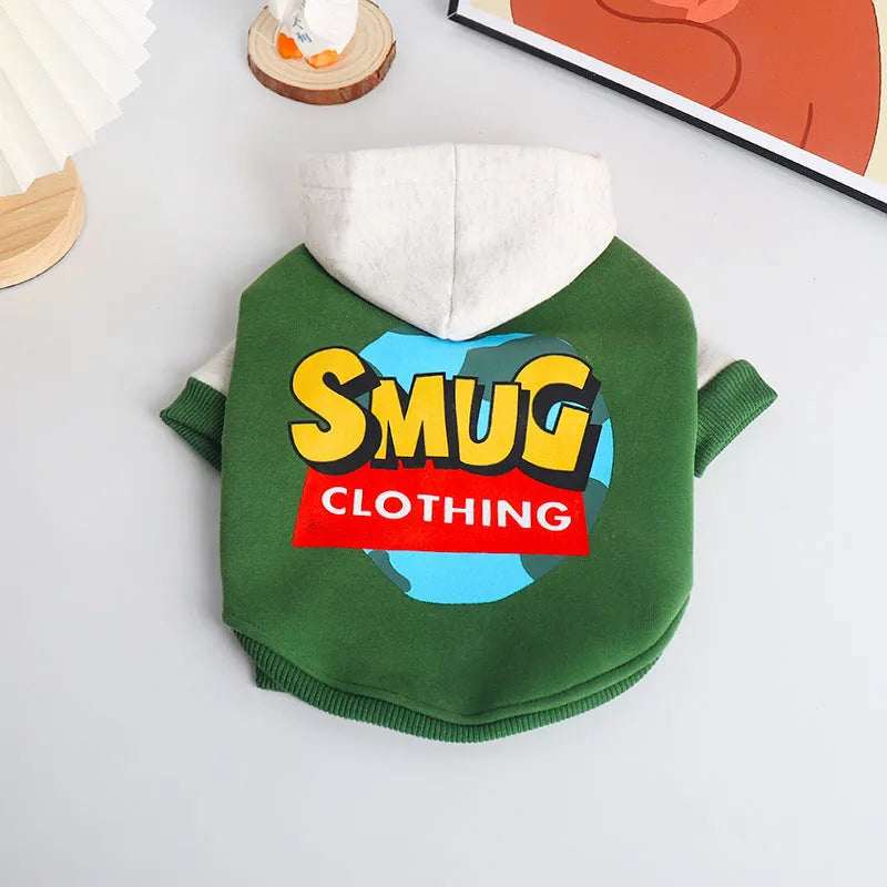 Green cotton dog winter coat for large breeds sizes L XL 2XL 3XL 4XL