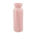 Green drop-resistant melamine vase with 7.2cm base diameter on a desktop