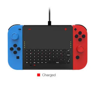Black felt carrying pouch for Nintendo Switch open to show console compartment and game card slots