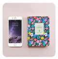 Bo Shide floral notepad with green imitation leather cover, wireless binding, and Daolin paper inner pages
