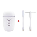 Portable car humidifier with columnar shape and aromatherapy function in blue colour
