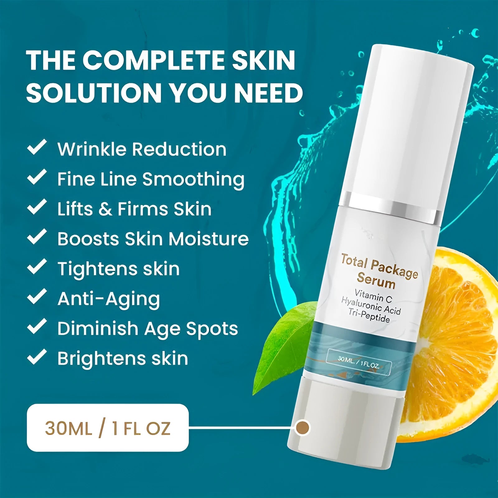 30ml facial essence moisturising nourishing bright serum bottle with dropper