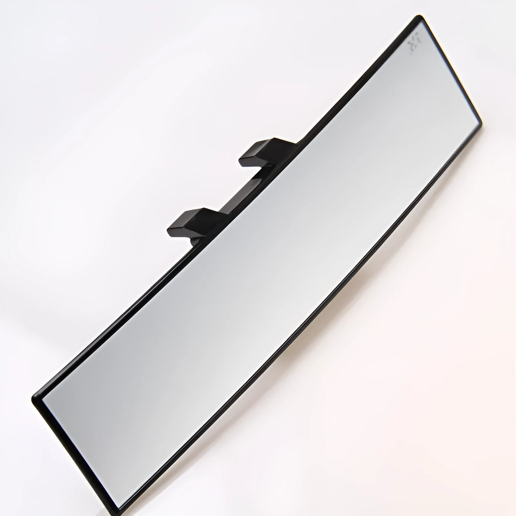 Wide flat car rearview mirror 300x75x5mm ABS universal fit model 2458