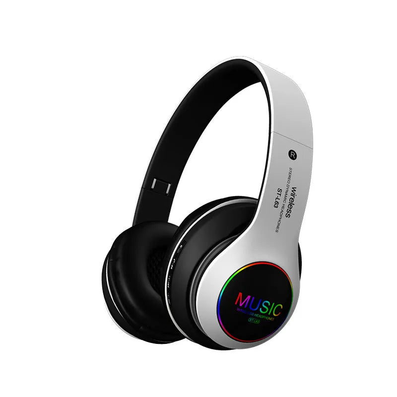 Explosive Bluetooth headset USB model in black with 40mm driver and Bluetooth 5.0