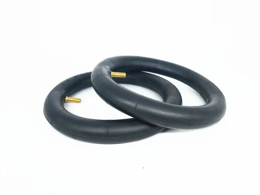 Black electric scooter inner tube with thicker rubber for enhanced off-road ability, 120kg max load, 50 PSI max pressure.