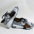 Women's casual wedge heel sneakers with suede upper in multiple colour options