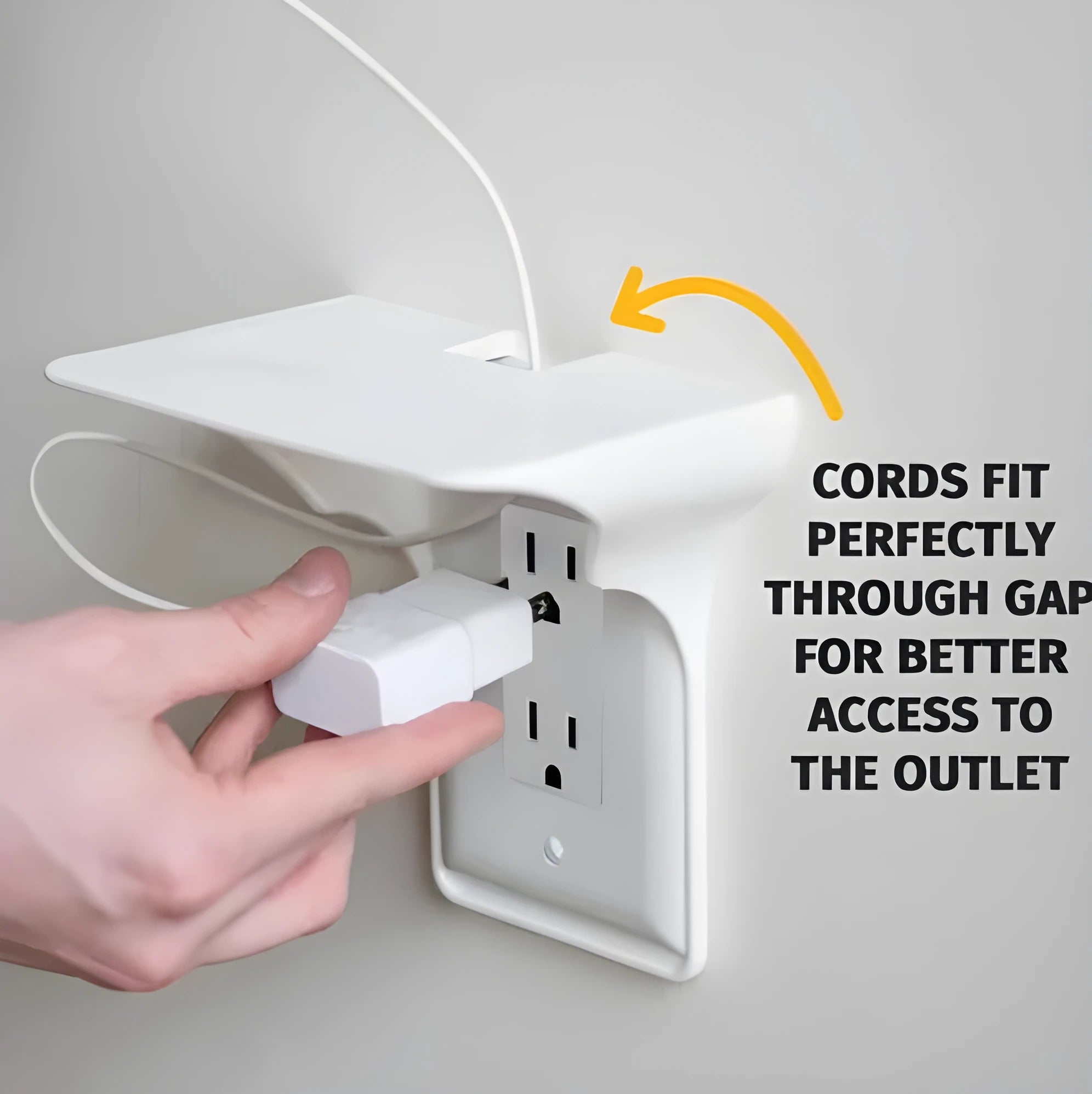 White polypropylene plastic socket rack organiser for tool storage, dimensions 14cm by 10cm by 15cm.