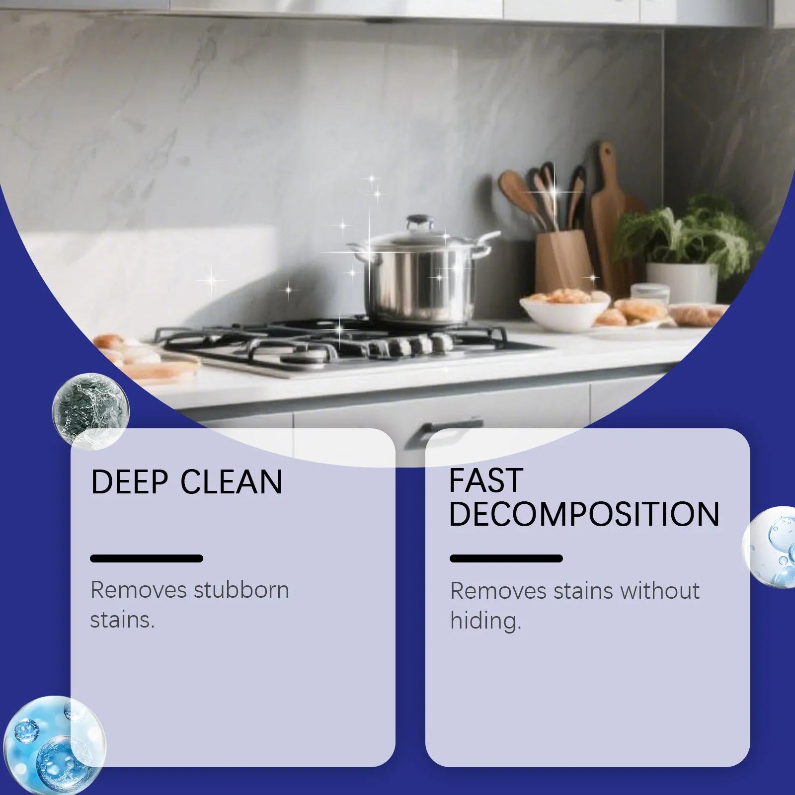 A 237ml tube of thick, multi-purpose decontamination gel for kitchen and bathroom cleaning.