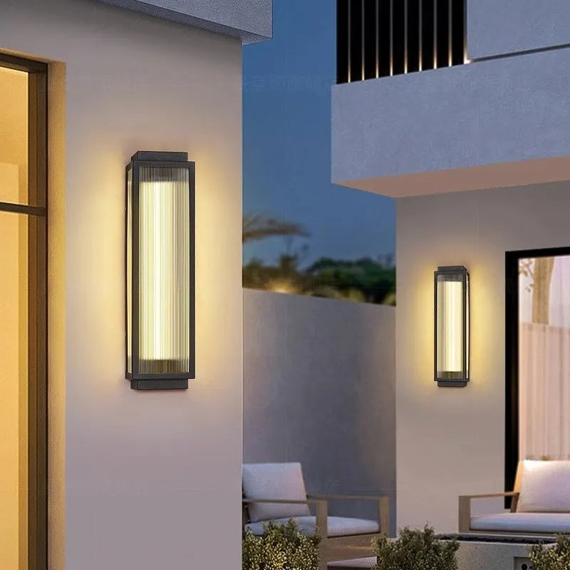 Waterproof stainless steel outdoor wall lamp for courtyard and garden lighting