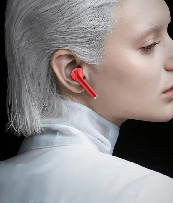 Lipstick Bluetooth earphones in-ear noise reduction wireless earbuds with 10-hour battery in Black, Pink, Purple, White