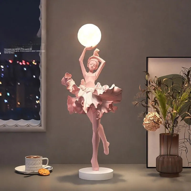 Small modern resin USB night light in black gold, white, pink, or light blue colour