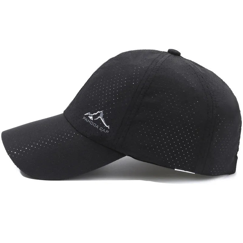 Adjustable baseball cap with dome crown in various colour options including army green, black and rose red