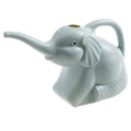 Pink baby elephant-shaped watering can with long nozzle and handle for child's hand