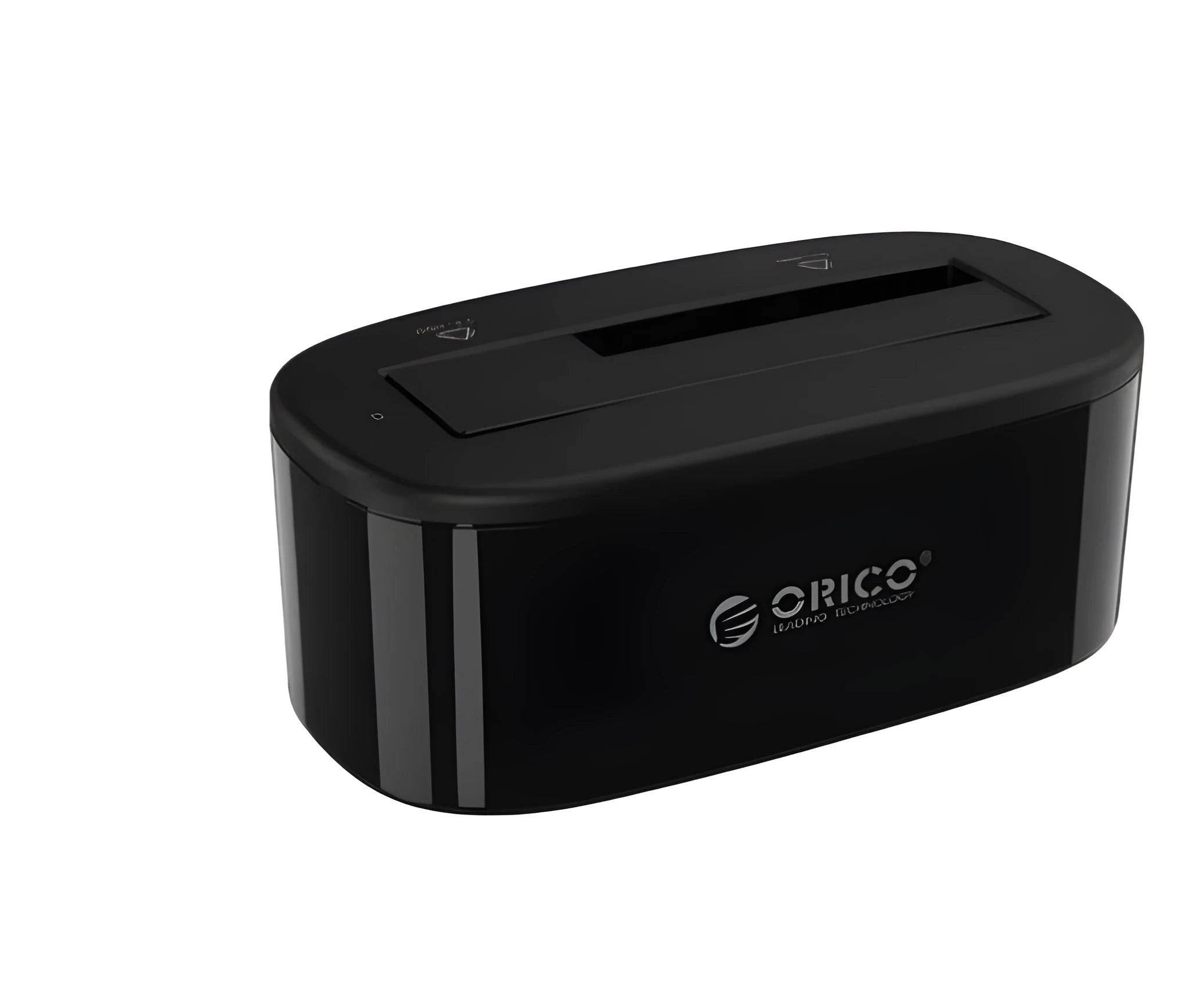 Portable Hardis black ABS SATA III hard drive docking station with USB 3.0 cable and 12V2A power adapter
