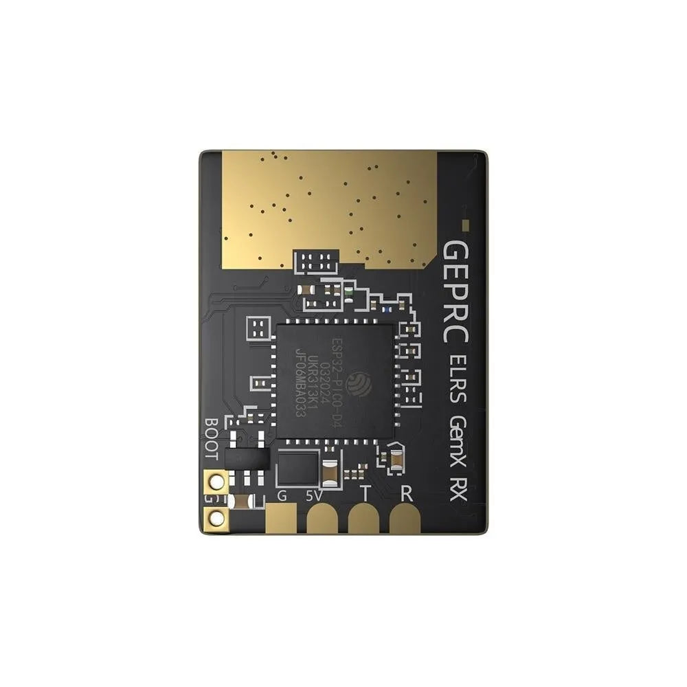ELRS dual-frequency FPV receiver with metal casing and dual-band antennas
