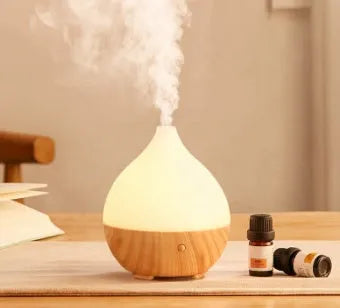Asakusa wood grain finish vase-shaped aroma diffuser with 100ml water tank capacity