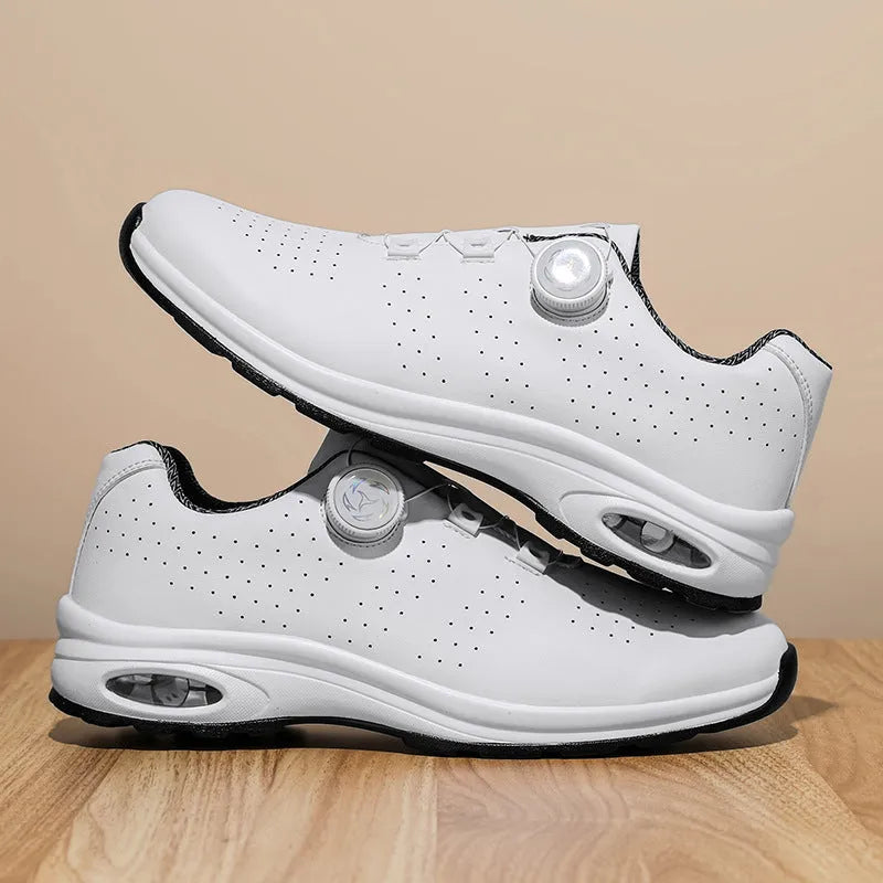 Men's black and white low-top mesh casual tennis shoes with cross straps and composite sole