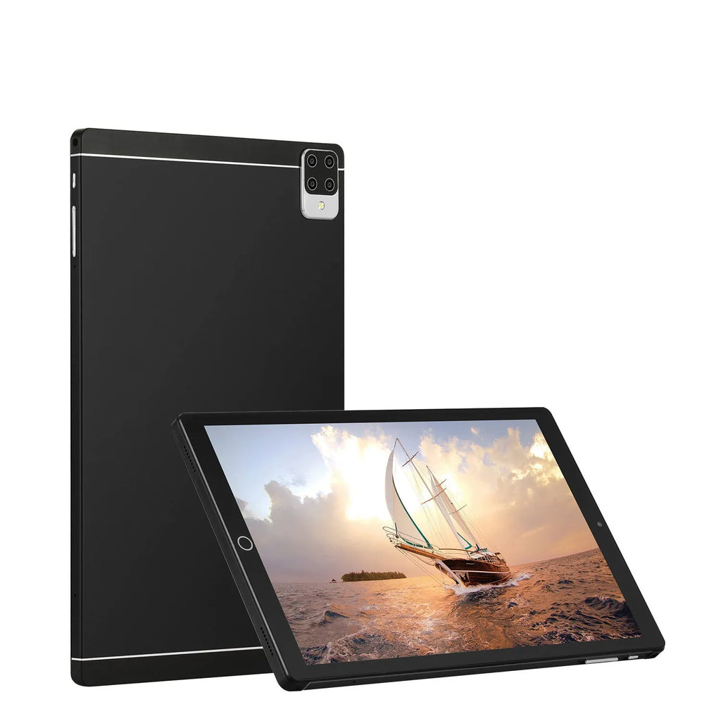 11.6 inch Android 15 tablet PC with 640GB storage in black colour showing front screen