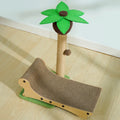 Wooden beach chair style cat climbing frame with scratch boards and hemp mat surfaces