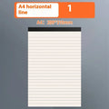Writing pad notebook in A5, B5 and A4 sizes with 80 sheets of thickening wood-free paper