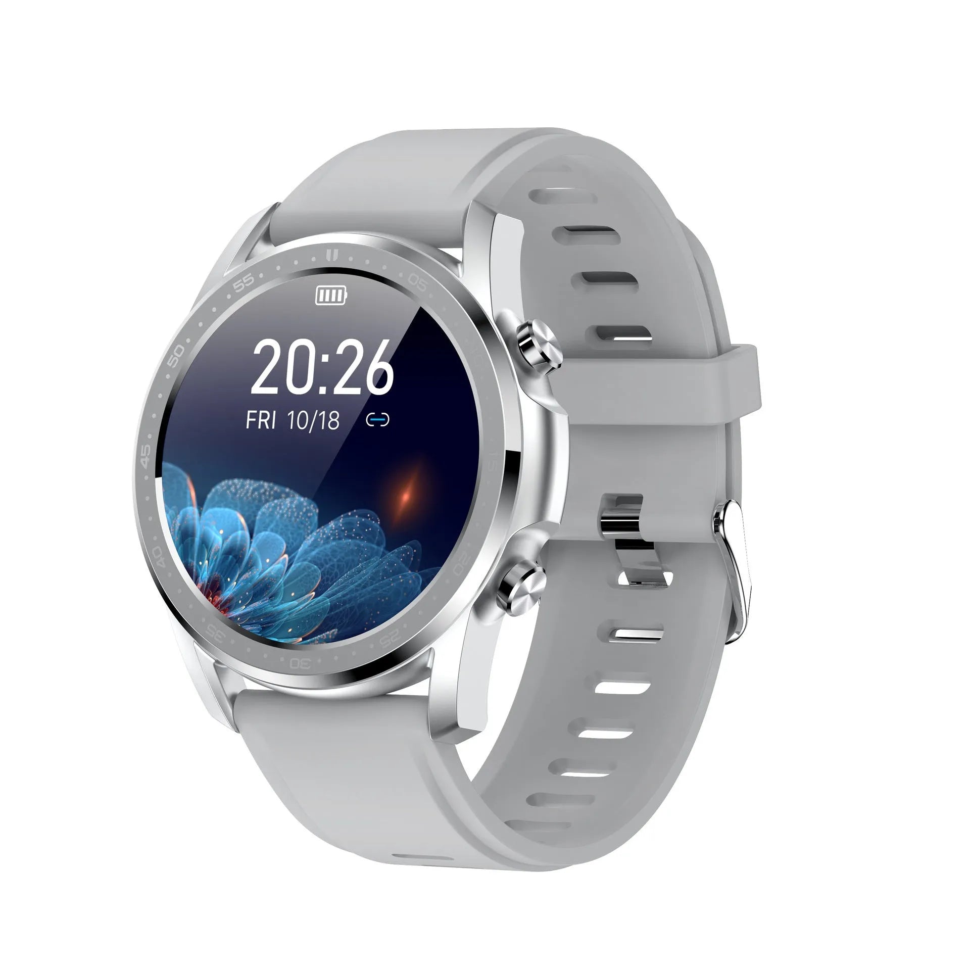 Youth2 smart bracelet with zinc alloy case and black wristband showing its 1.3-inch colour display.