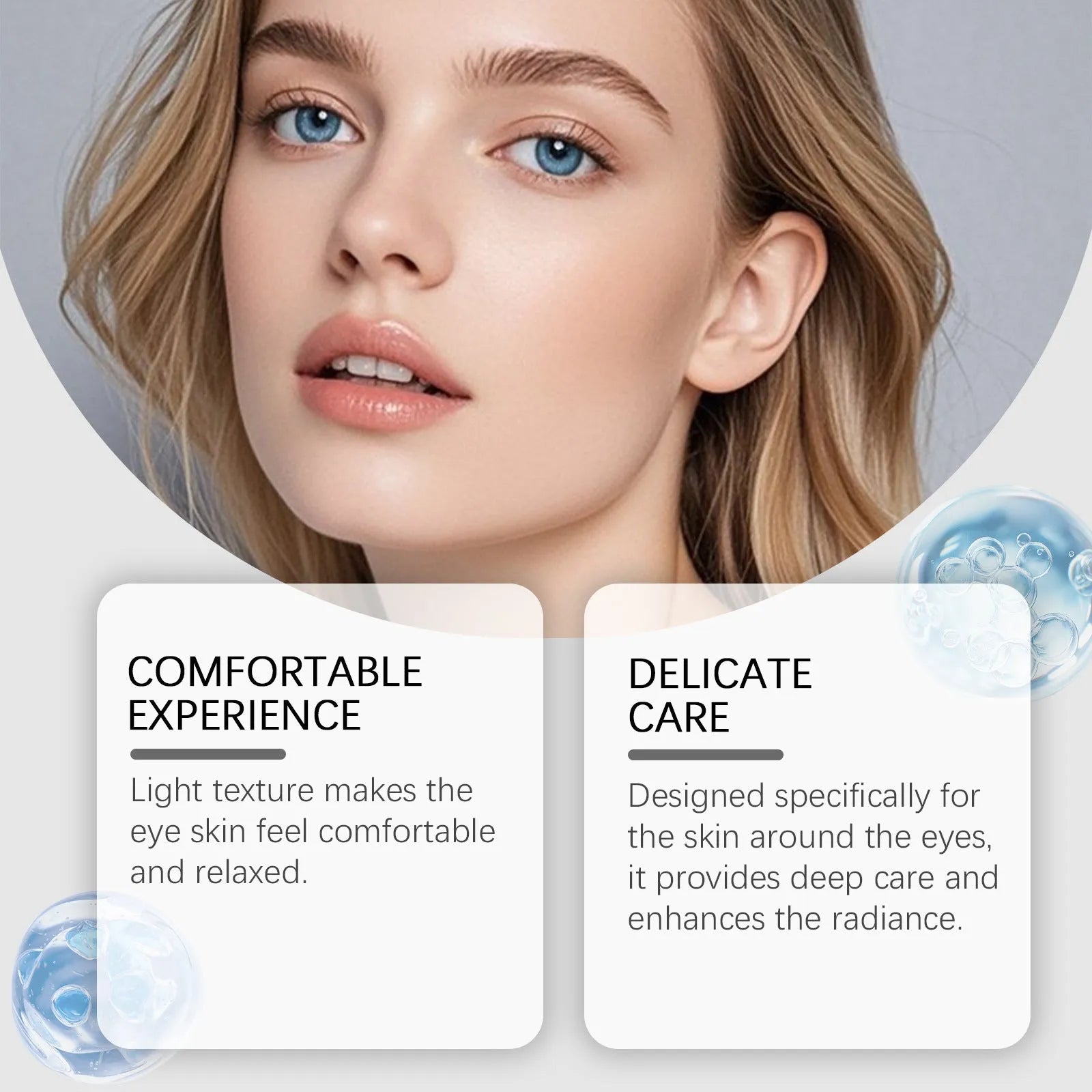 20g tube of moisturising and nourishing eye cream with ceramide and tripeptide formula.