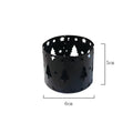 Black iron Christmas deer candlestick holder with Santa Claus and snowman decoration