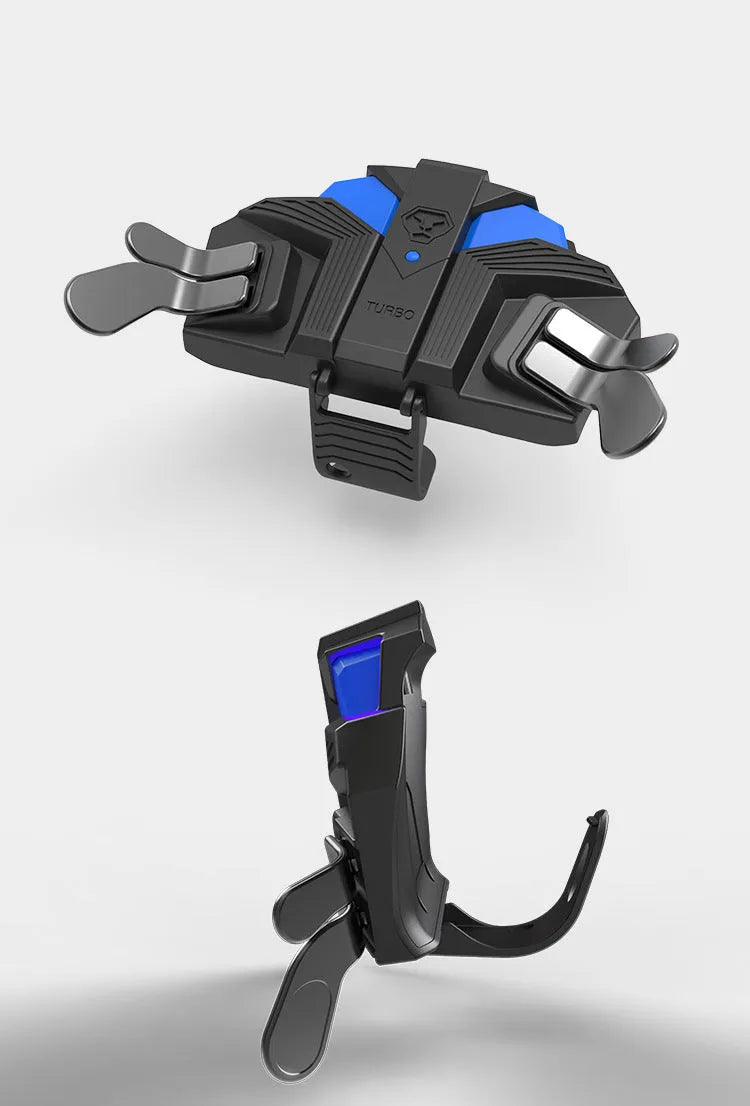 Black PS4 controller back button attachment with two programmable paddles and 3-metre connection cable