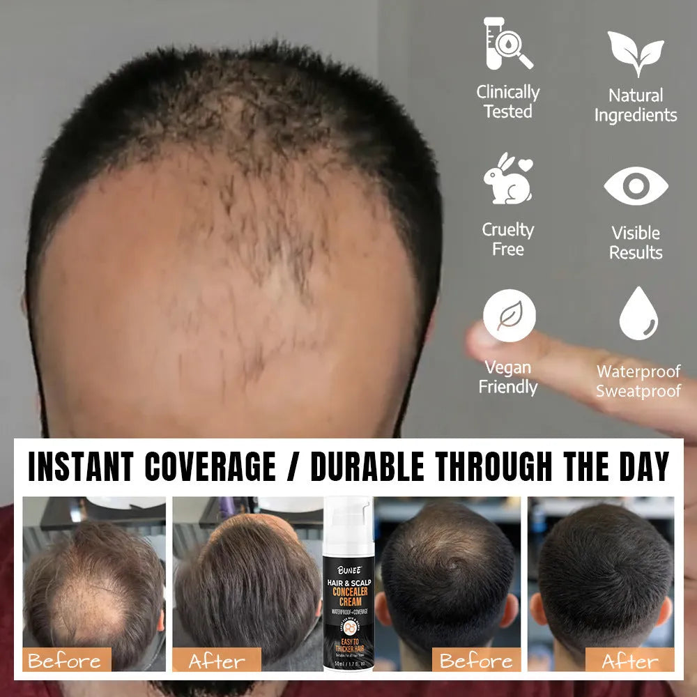 30ml scalp concealer pomade with applicator for natural hair thinning coverage