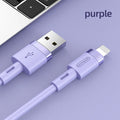 Type-C charging cable showing straight connector and available in five colour options