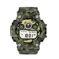 Black or green T6 tactical rugged smart watch with 1.3 inch screen on wrist