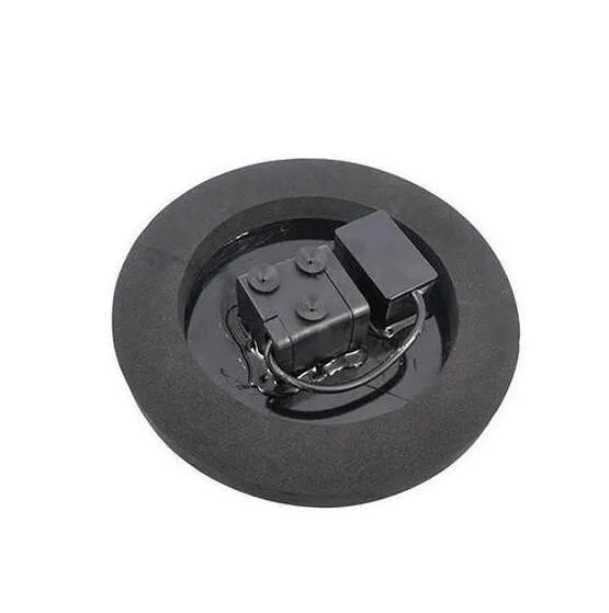 Black solar water fountain with four spray nozzles for garden ponds and bird baths