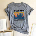 Men's loose fit short sleeve t-shirt with printed street style design and round neck collar
