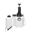 White 3-litre automotive brake oil tank with copper and iron construction measuring 41 by 18 by 20 cm