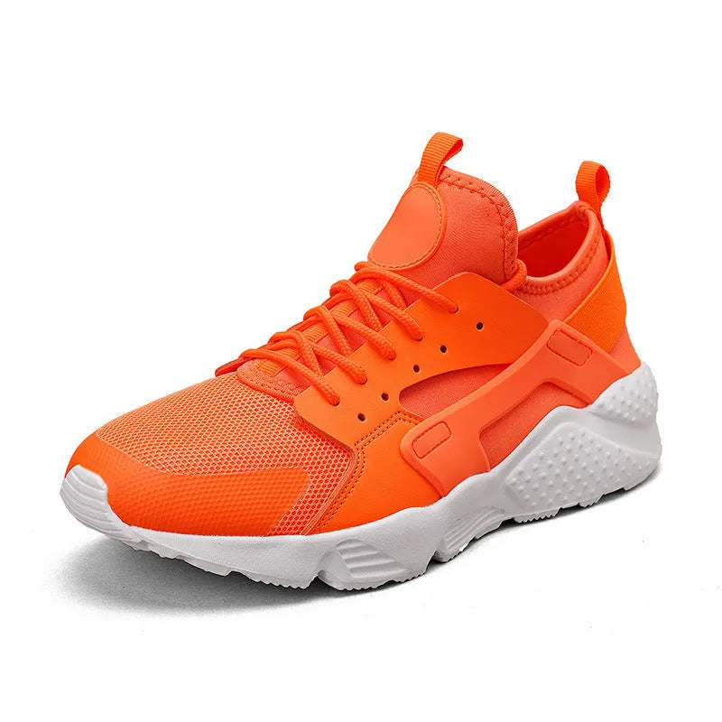 Men's low-top casual mesh shoes in green with front lace-up closure and cross shoulder strap detail