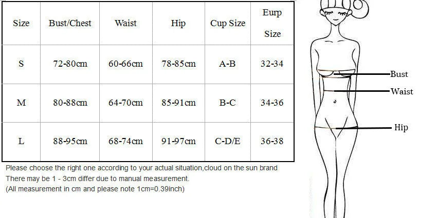 Women's black solid colour metal ring long strap split bikini swimsuit set on display, showing backless top and tie side bottom