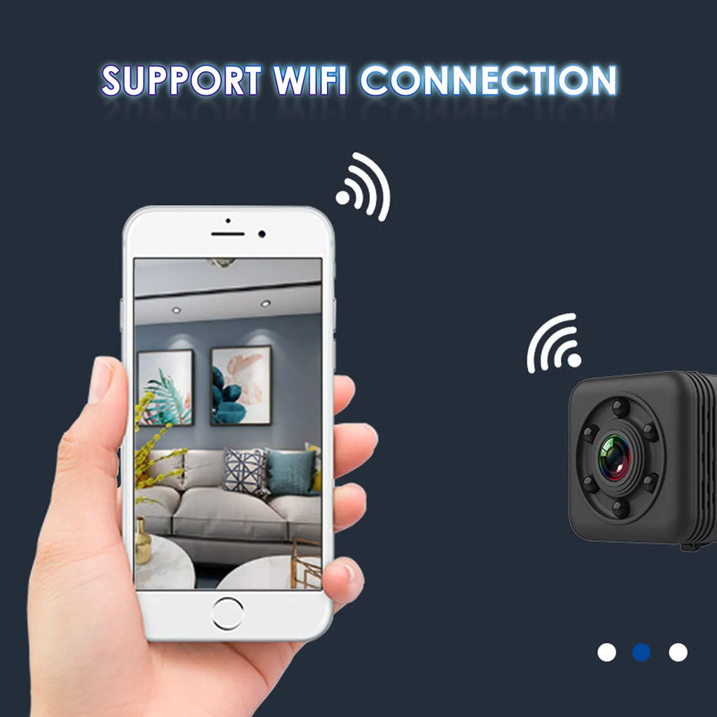 SQ29 black waterproof sports camera with MicroUSB port and TF card slot