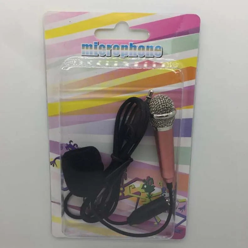 T3 model wired condenser microphone in blue, gold, red or silver with 3.5mm jack for Android phones