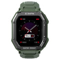 Rugged outdoor smart watch with 1.69-inch screen showing sports tracking interface