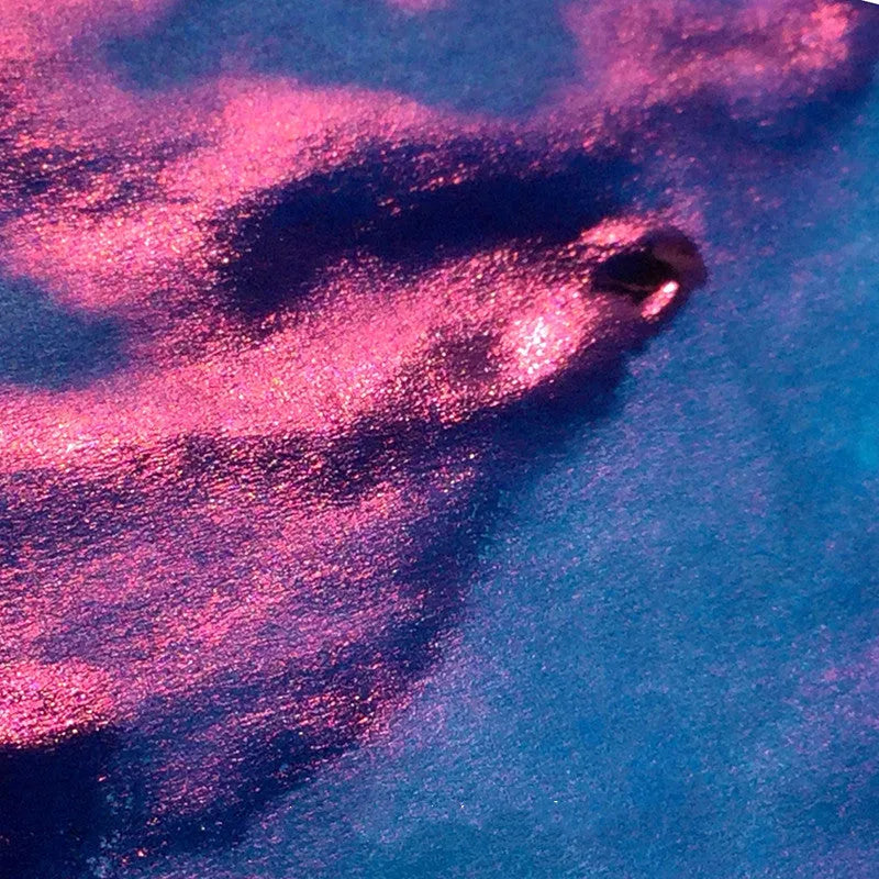 Strong sheen gradient ink bottle with gold powder colour effect for fountain pens and dip pens