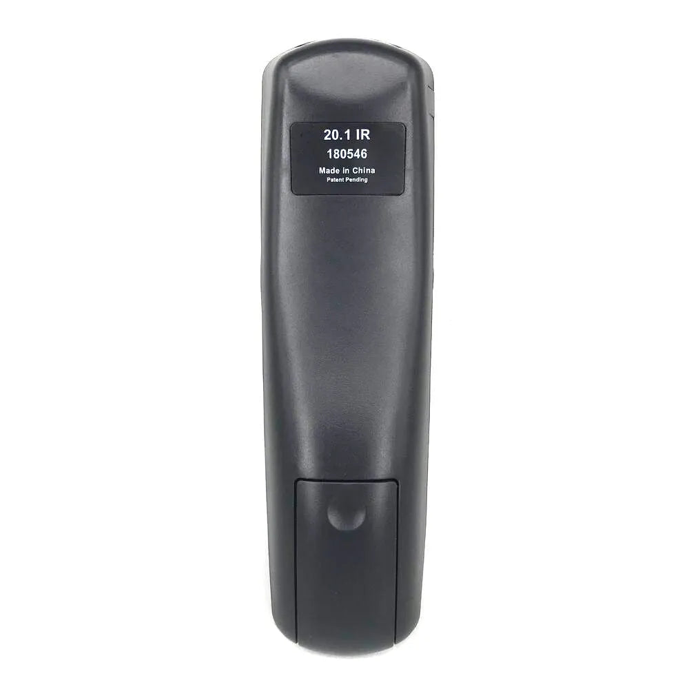 Black DISH Network universal remote control with flat design, compatible with satellite receiver code 20.1.
