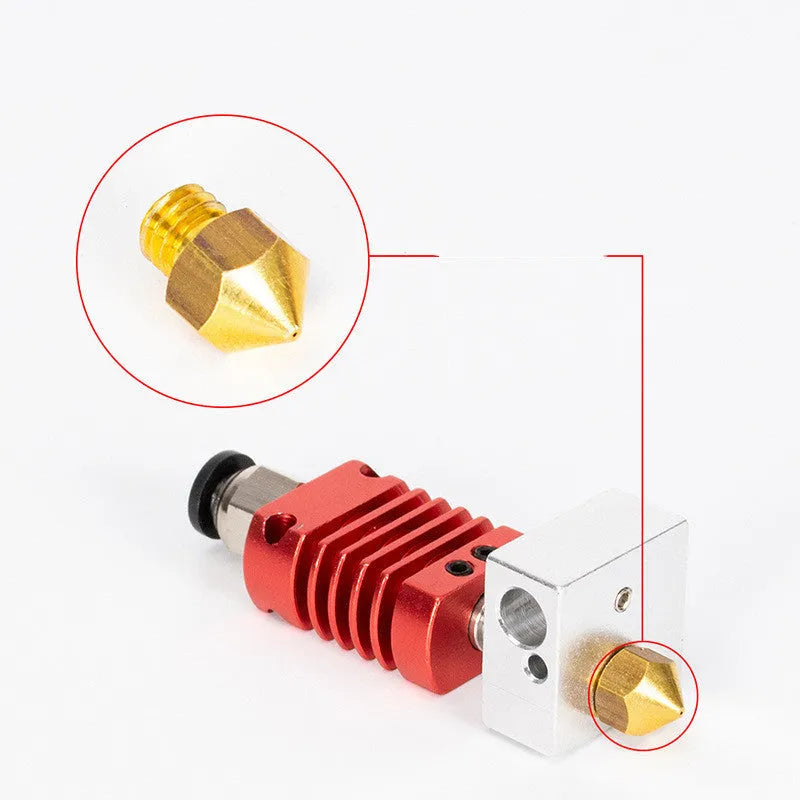 MK10 upgrade extruder kit with 0.4mm nozzle, silicone material, red colour, 24V for 3D printer