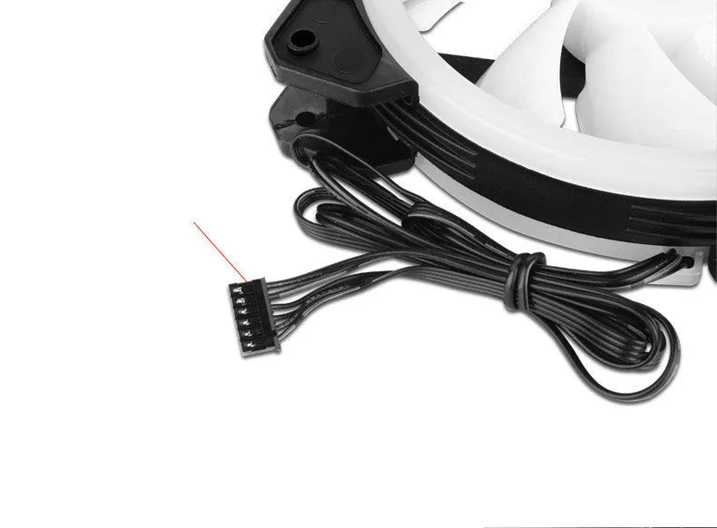 12cm camouflage pattern computer chassis fan with RGB lighting and hydraulic bearing