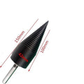 Hexagonal wood splitting drill bit attachment for electric drills in 32mm and 42mm sizes