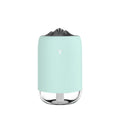 White Magic Flame ultrasonic desktop humidifier with columnar shape and single mist outlet
