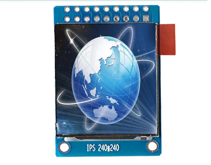 1.3 inch 240x240 IPS LCD display module with ST7789 chip and 18-pin connector