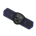 Blue rechargeable electric meridian massager with two massage contacts for neck and shoulder acupressure relief