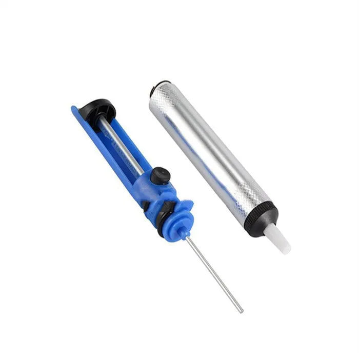 Blue manual solder sucker GS-107 330 mm ABS handheld tin pump for desoldering