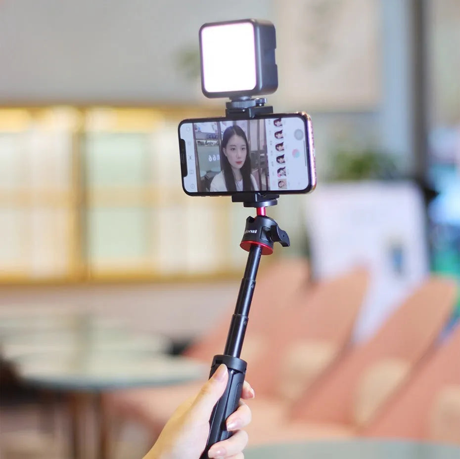 Mobile phone vlog selfie stick short video live fill light bracket Combo 8 in as shown colour