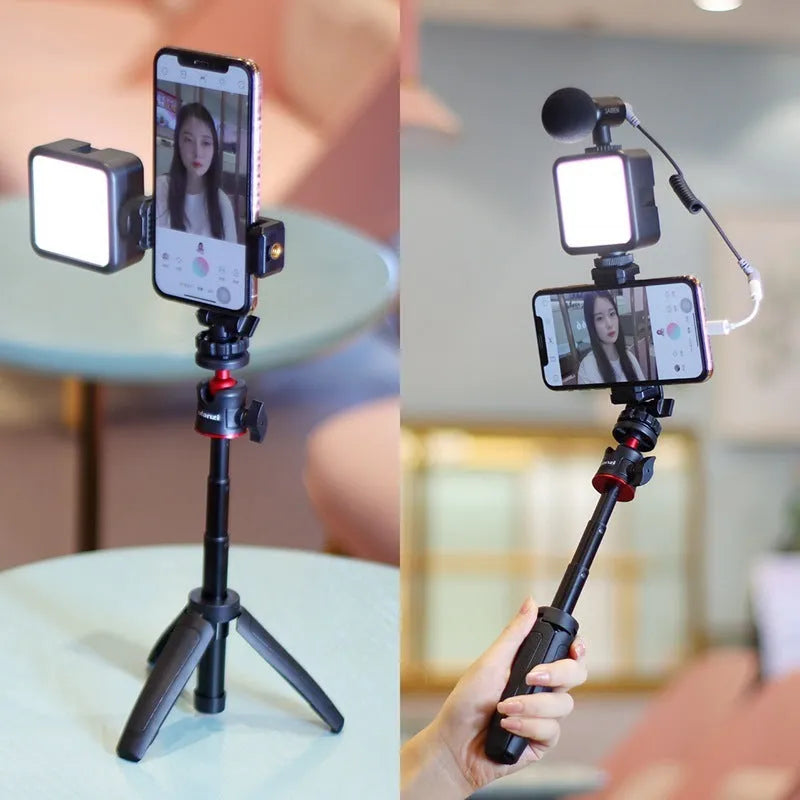 Mobile phone vlog selfie stick short video live fill light bracket Combo 8 in as shown colour